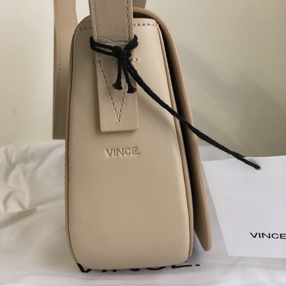 Vince Modern V Lizard Embossed Leather Crossbody - Picture 4 of 8
